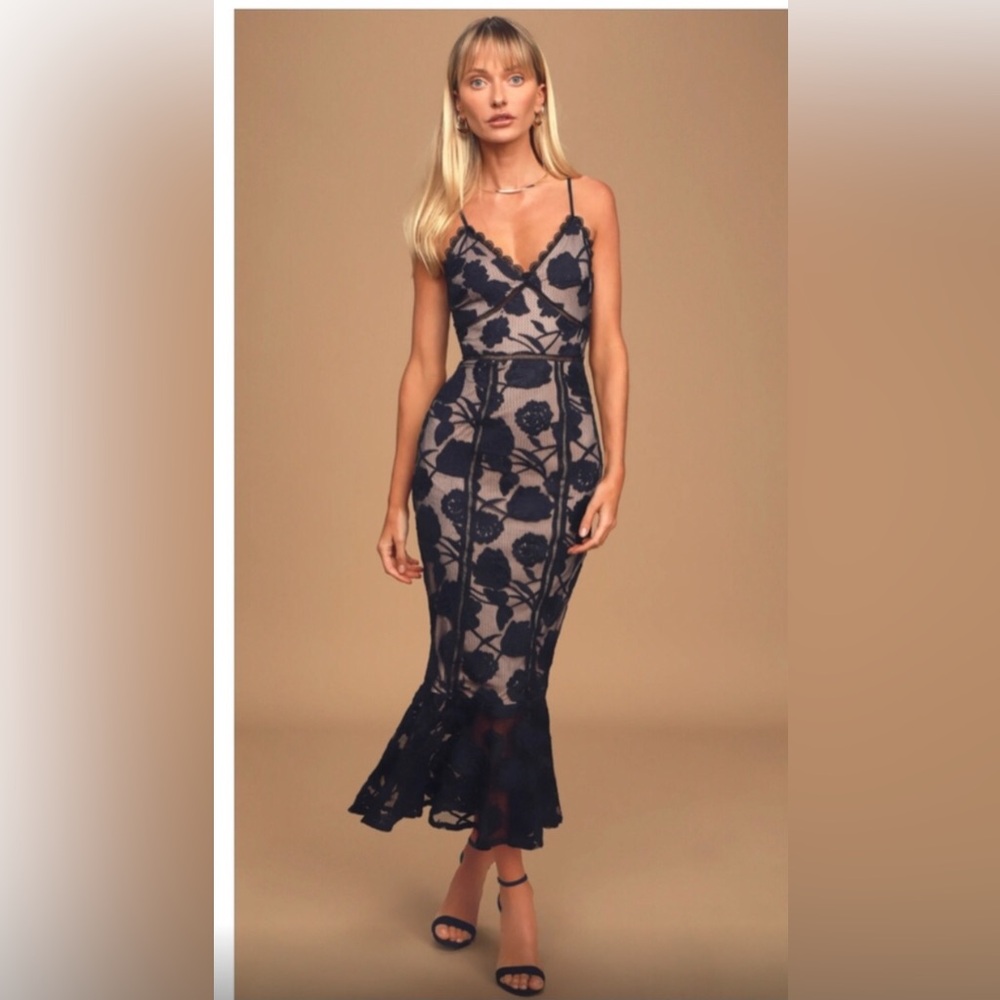 Lulus Alluring Dream midi dress